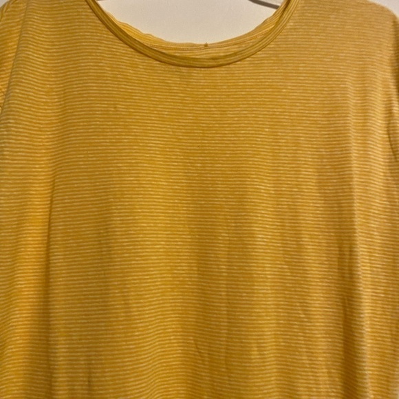 LOFT Pullover Semi Sheer Tshirt Side Tie Small - Picture 3 of 8